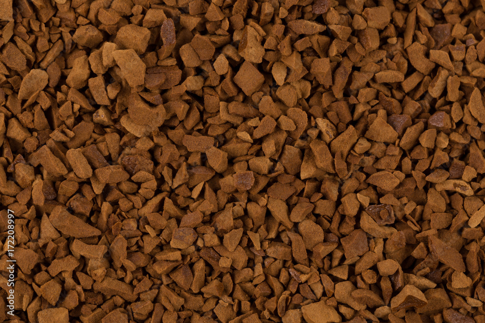 Pile of instant coffee grains Pile of instant coffee grains