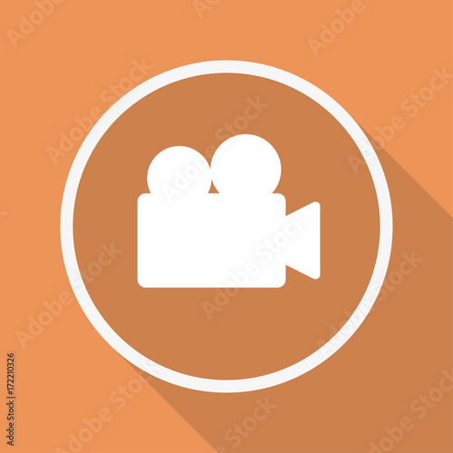 Runder Button mit Schatten - Projektor