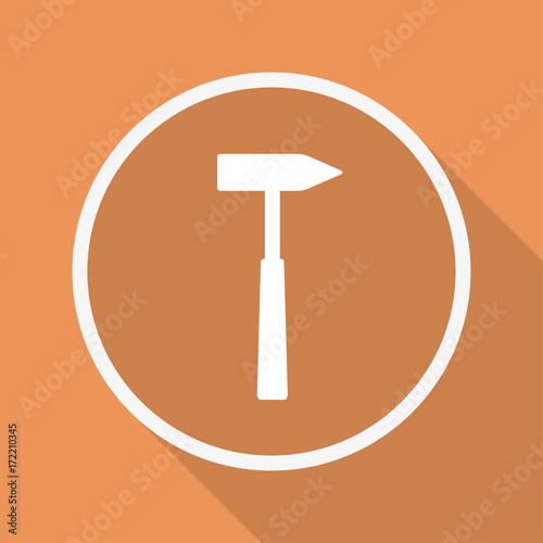 Runder Button mit Schatten - Hammer