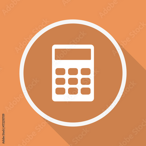 Runder Button mit Schatten - Taschenrechner