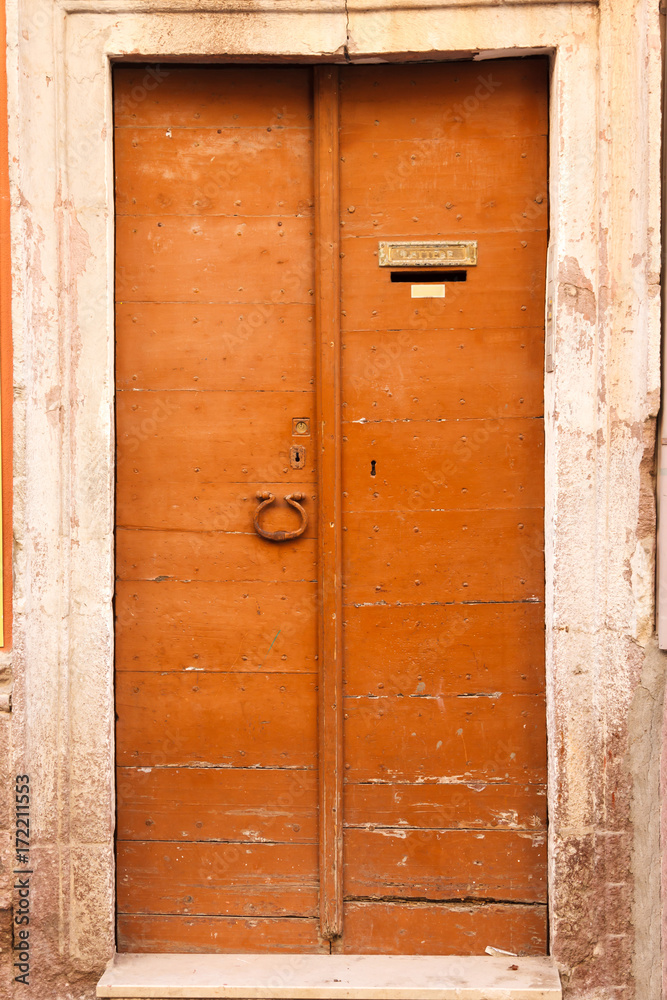 Fototapeta premium old vintage wooden door