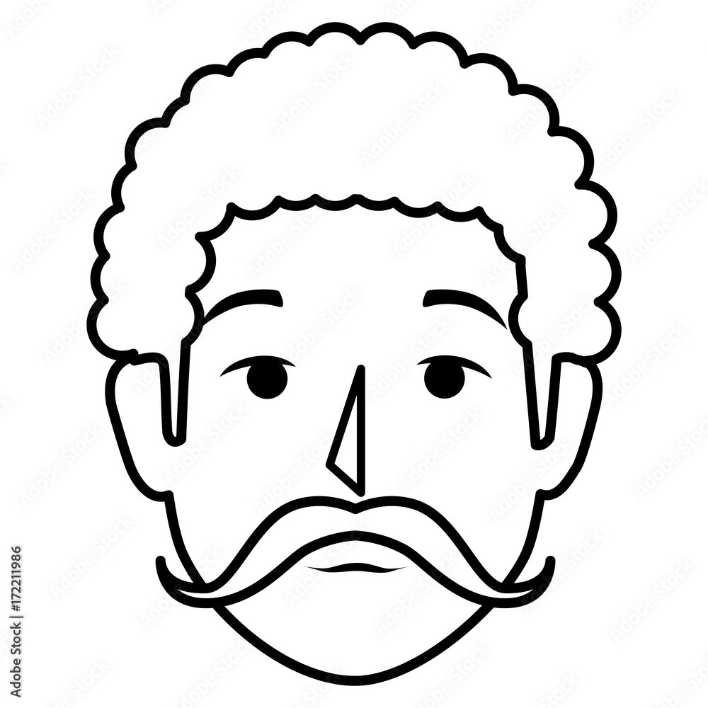 young man head avatar character young man head avatar character