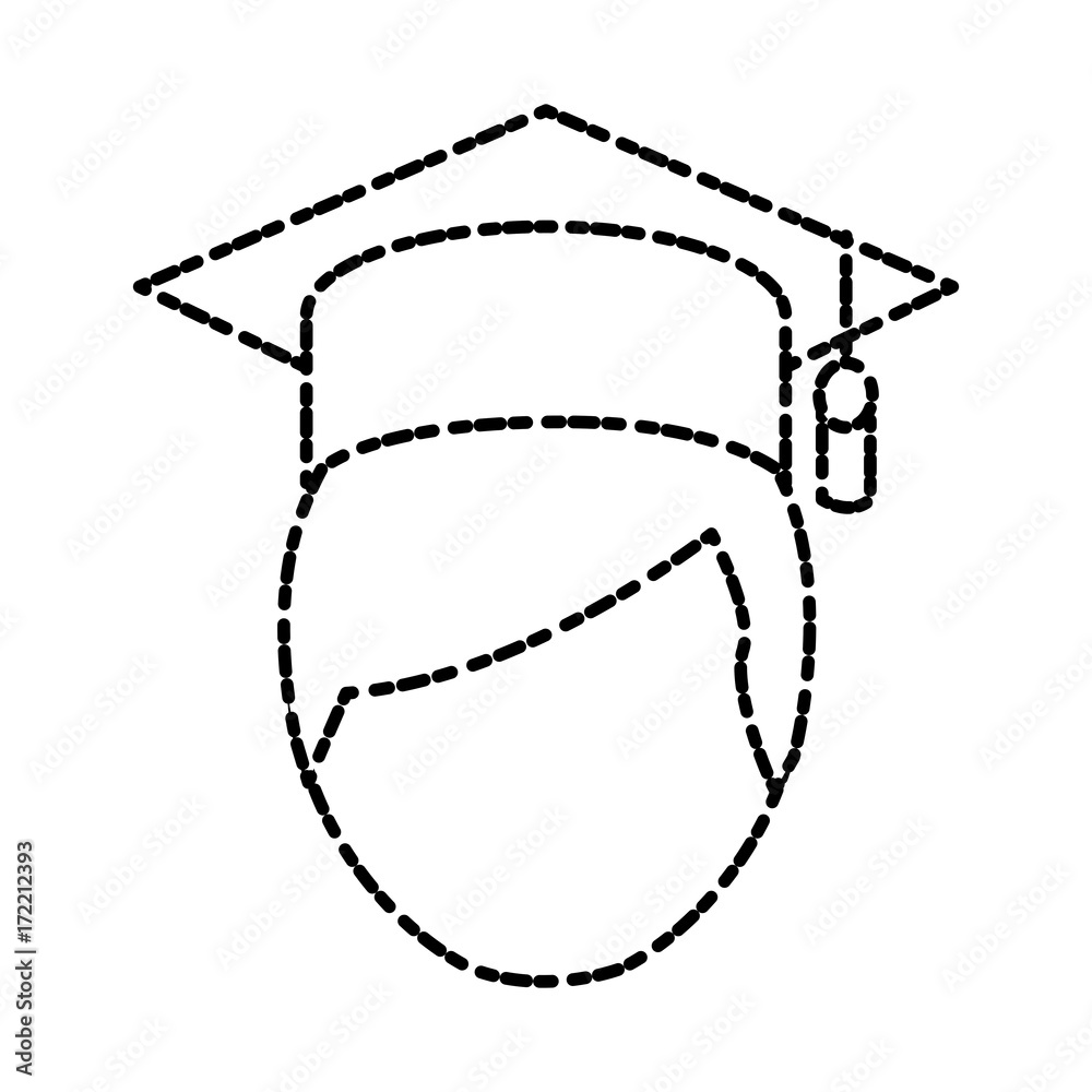 Student graduation cartoon icon vector illustration graphic design