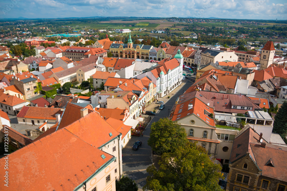 Aerial view of Melnik, city in Bohemia region, Czech Republic Aerial view of Melnik, city in Bohemia region, Czech Republic