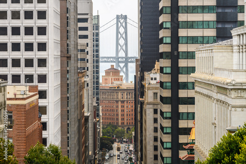 Canvas Print san francisco downtown view, usa