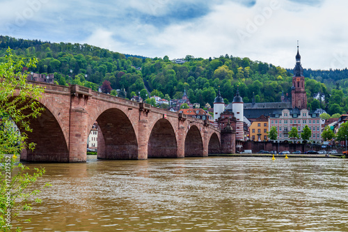 Old Neckar bridge and Heidelberg city, Germany