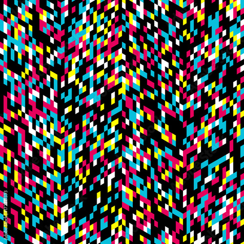 Abstract background of distorted shapes. Movement of geometric forms.