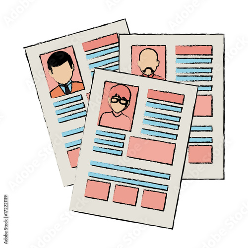 curriculum vitae isolated icon