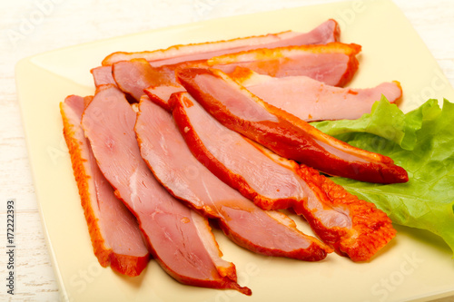 Sliced duck breast