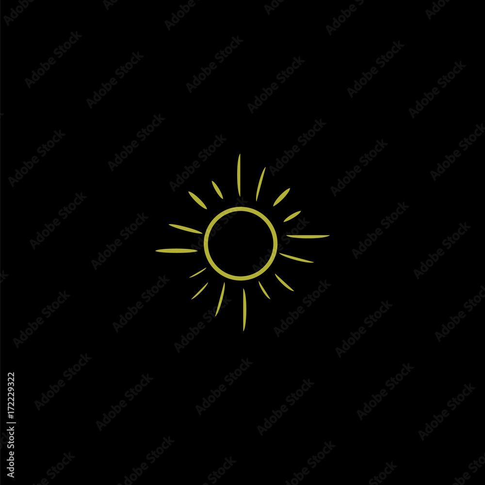 Vector sun icon Vector sun icon