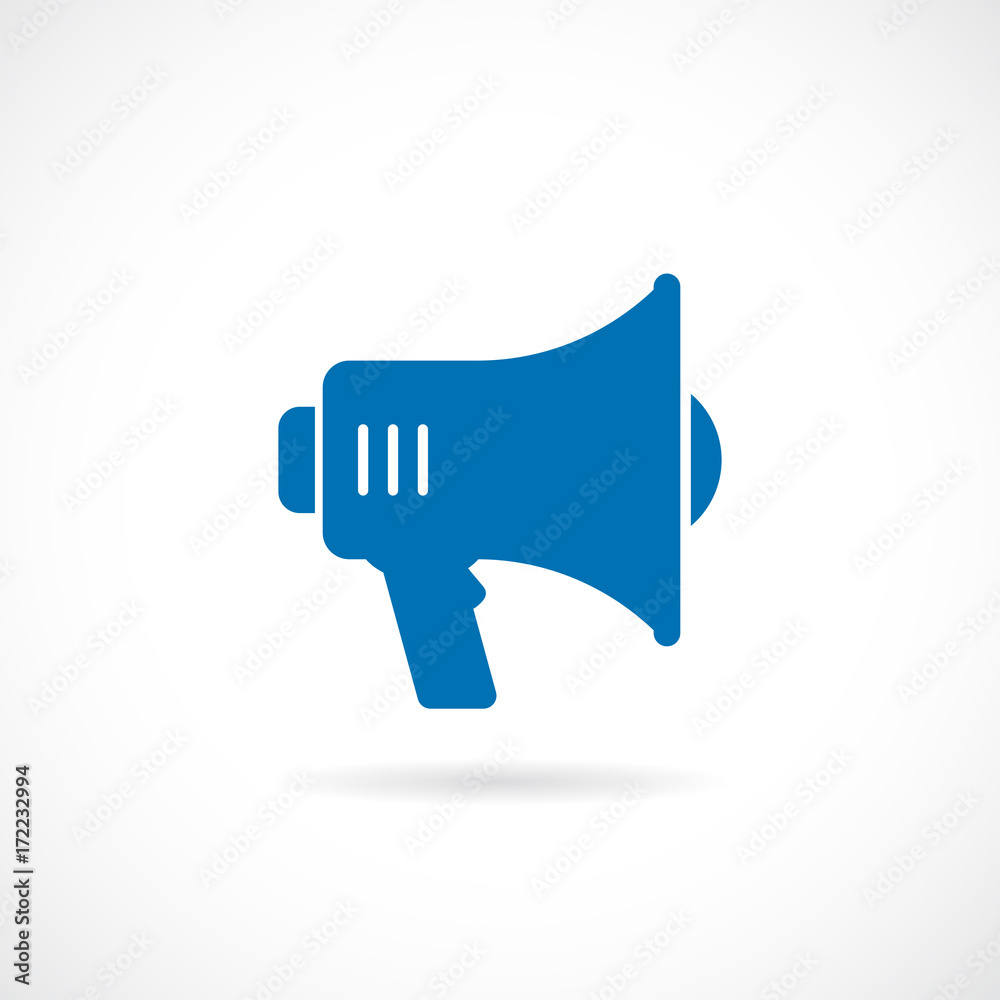 Megaphone vector silhouette icon Megaphone vector silhouette icon