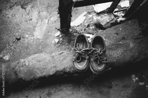 Lonely shoes photo