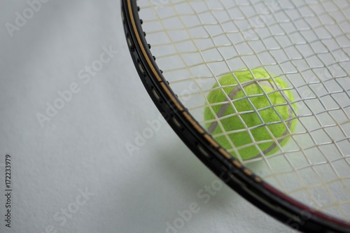 High angle view of racket on tennis ball © WavebreakMediaMicro