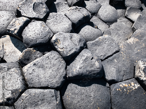 Giant's Causeway in County Antrim on the north coast of Northern Ireland