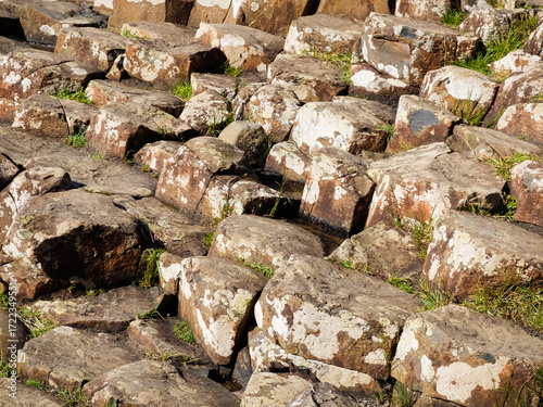Giant's Causeway in County Antrim on the north coast of Northern Ireland