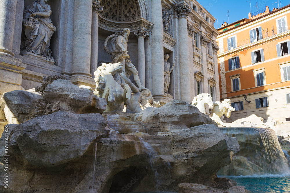 Fontana di Trevi - Trevi Fountain, Rome, Italy