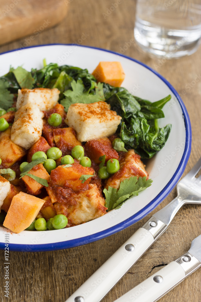 Tofu, Sweet Potato, Spinach Tandoori Tofu, Sweet Potato, Spinach Tandoori
