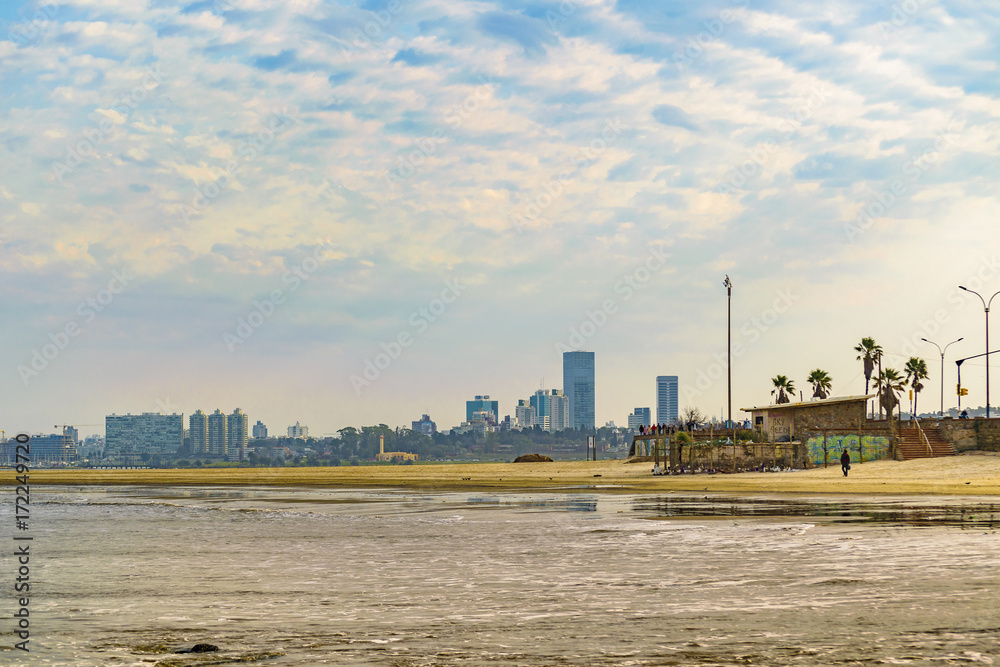 Fototapeta premium Malvin Beach, Montevideo, Uruguay