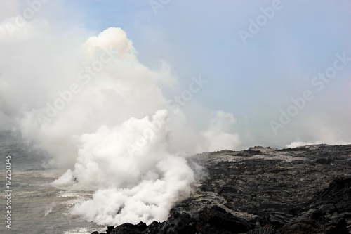 Lava Rohling in the ocean