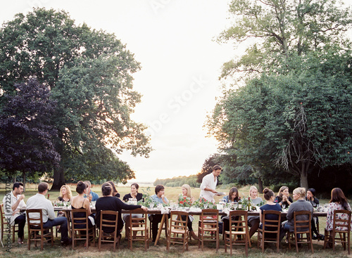 Alfresco Dinner Gathering in France