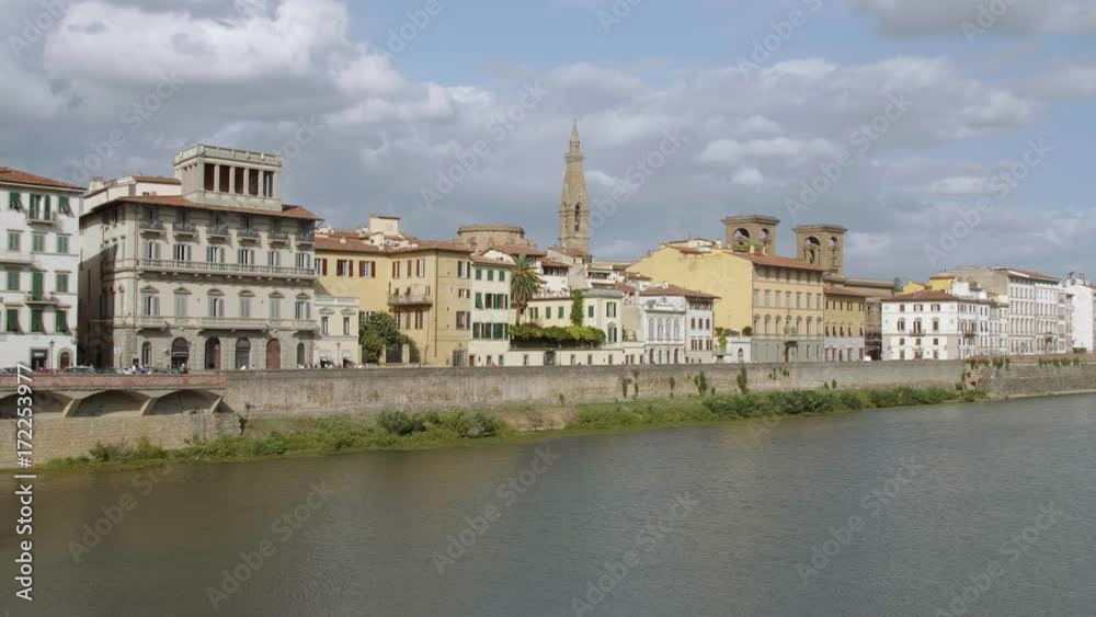 River Arno in the city of Florence River Arno in the city of Florence