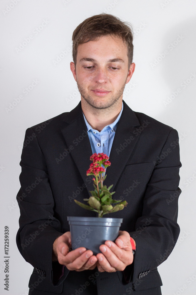 environment friendly young businessman environment friendly young businessman