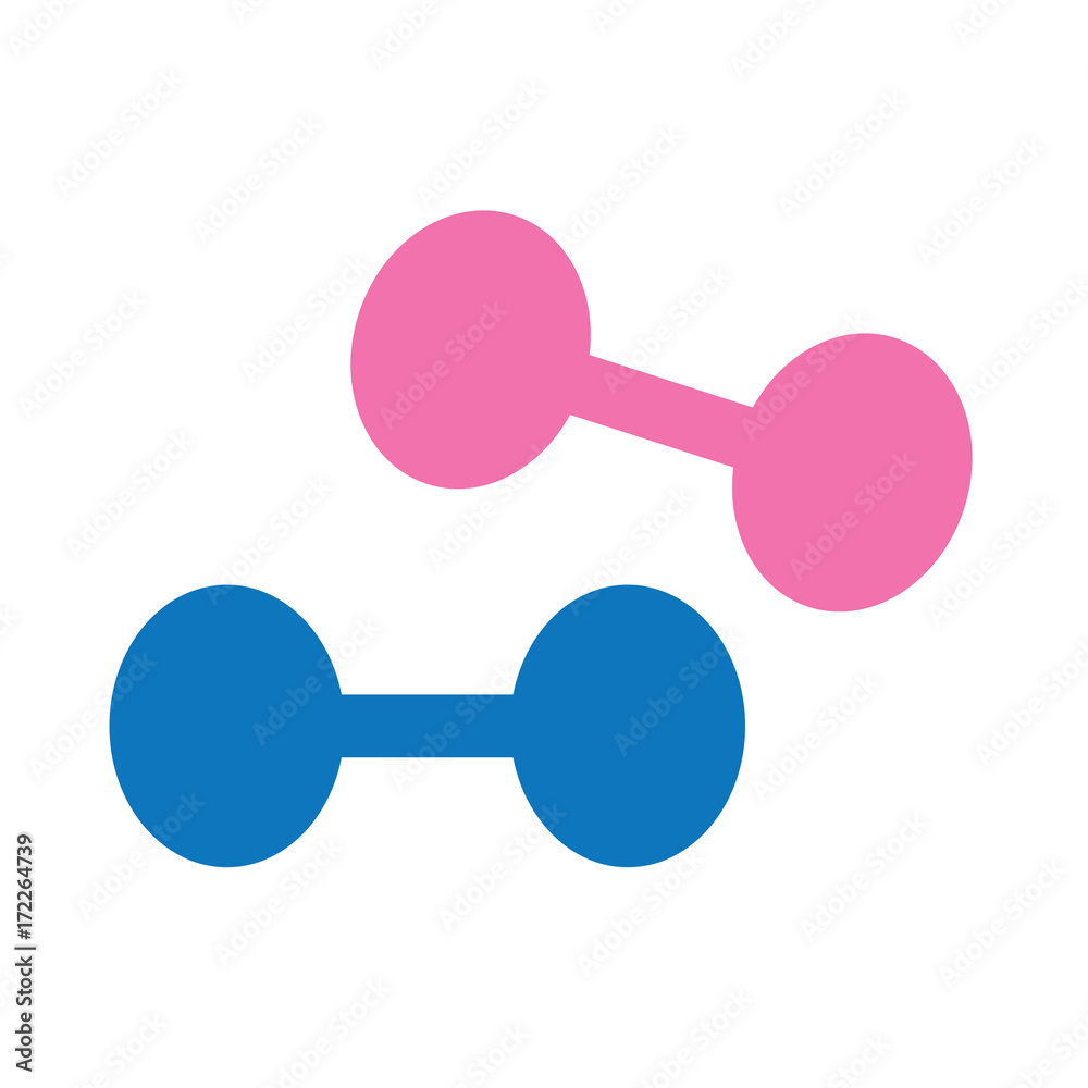 dumbells icon- vector illustration