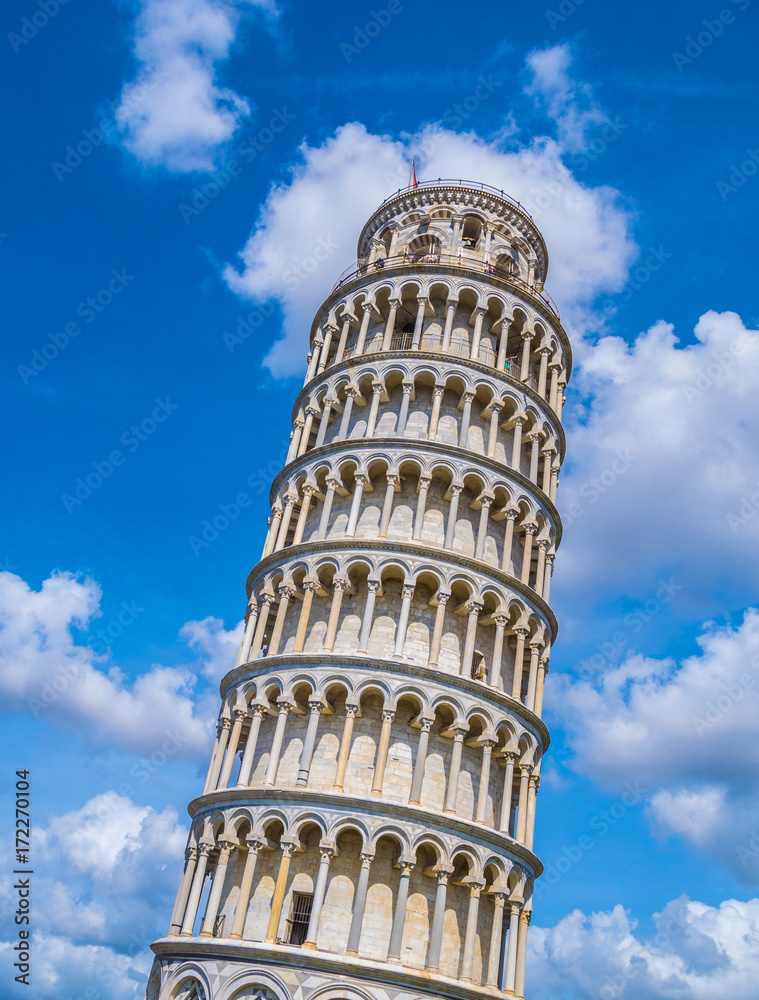 Most famous tourist attraction in Pisa - The Leaning Tower