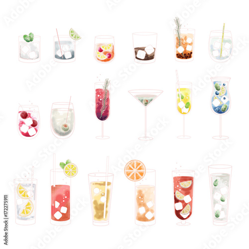 Vector of a beverage