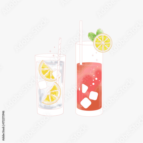 Vector of a beverage