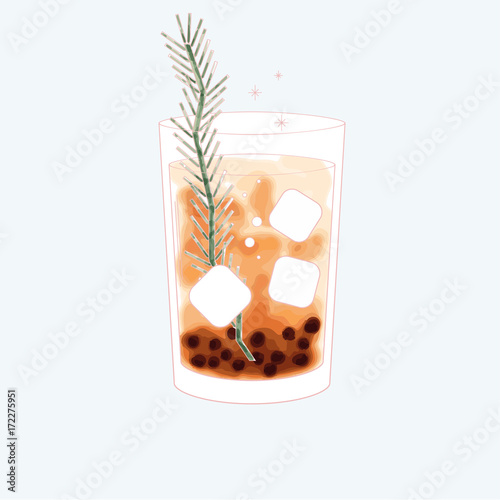 Vector of a beverage