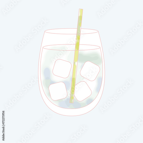 Vector of a beverage