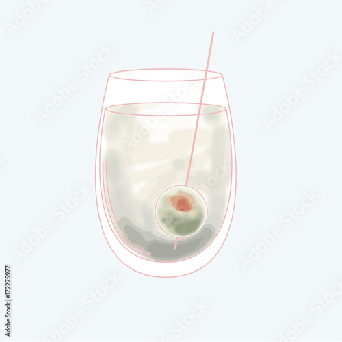 Vector of a beverage