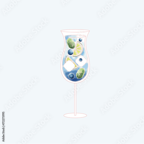 Vector of a beverage