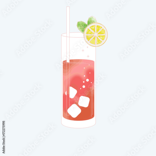 Vector of a beverage
