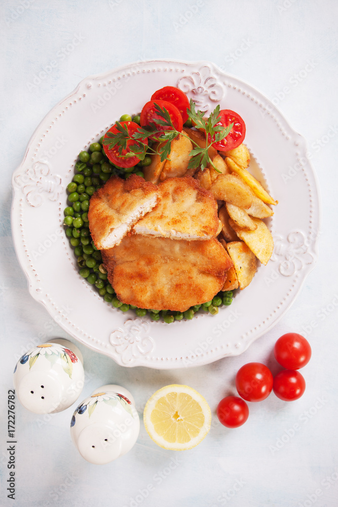 Breaded chicken steak Breaded chicken steak