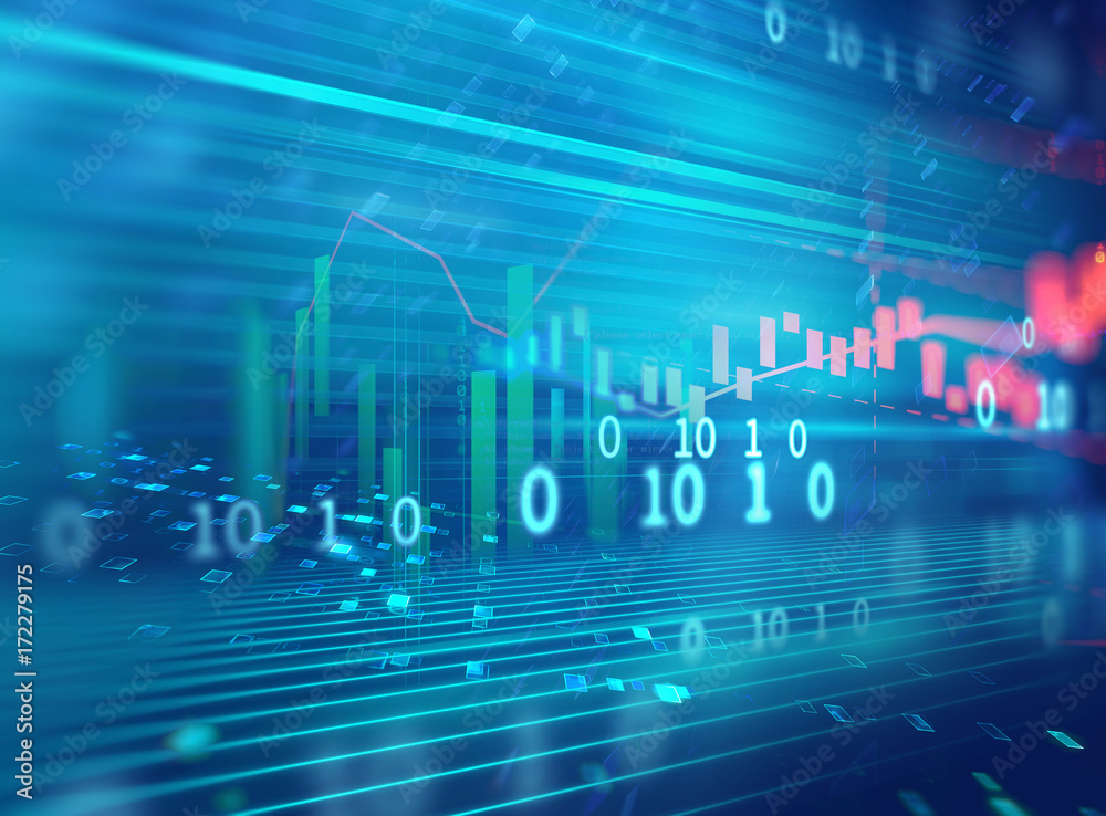 technical financial graph on technology abstract background technical financial graph on technology abstract background