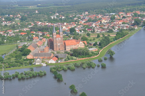 The city of Jerichow from the bird's perspective. photo