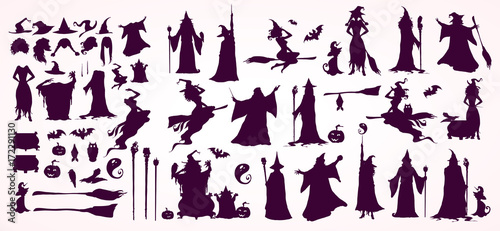 Halloween cards, patterns, decorations.