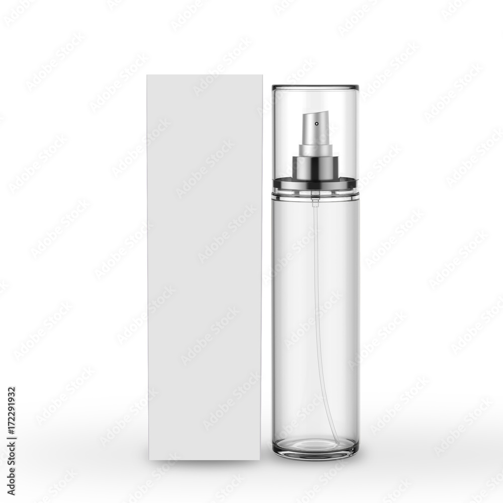 Body Mist Perfume Spray On Isolated White Background, 3D Illustration Body Mist Perfume Spray On Isolated White Background, 3D Illustration