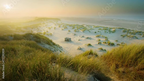 Tobruk pit Atlantic wall Terschelling island east ZOOM OUT photo