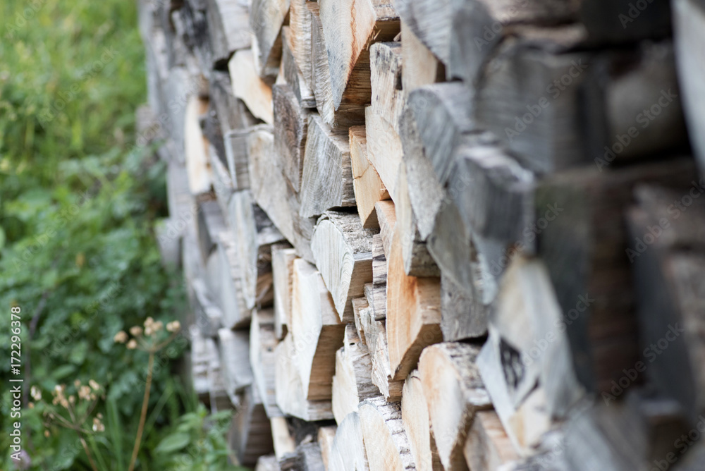 Ein Stapel vom Holz