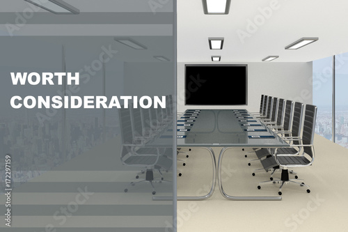 Картината върху платно Worth Consideration concept