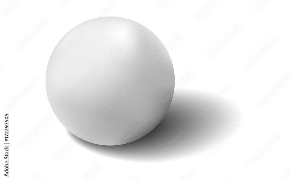 Vector white 3D sphere Vector white 3D sphere