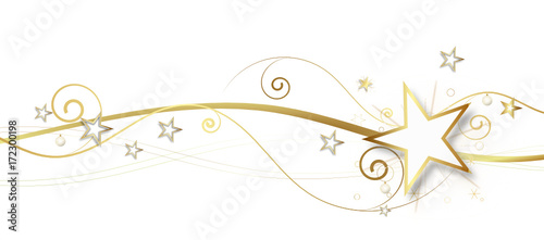 Gold Band Banner Sterne Stern Welle Wellen Weihnachten Hintergrund Weihnachtlich