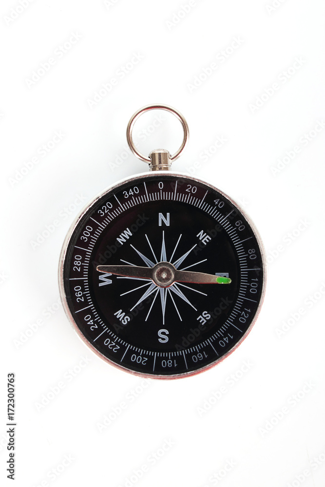 Classic compass isolated on white background