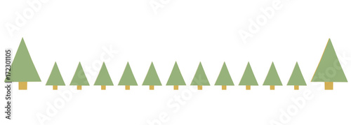 Wald Baum Bäume Reihe Grün Tannen Tannenbäume Landschaft Hintergrund