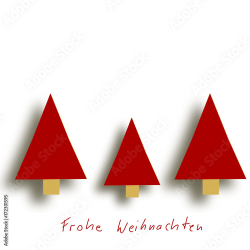 Frohe Weihnachten Tannenbaum Weihnachtsbaum Christbaum Gruß Text