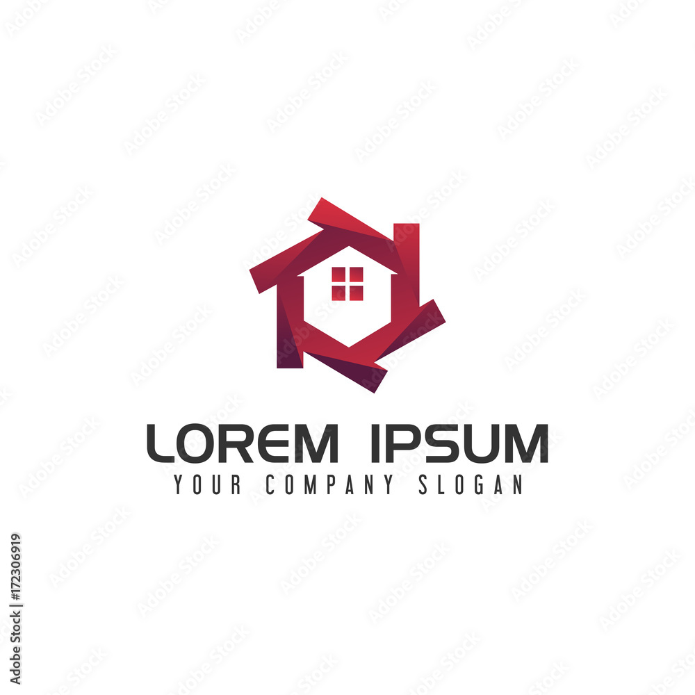 modern real estate logo design concept template modern real estate logo design concept template