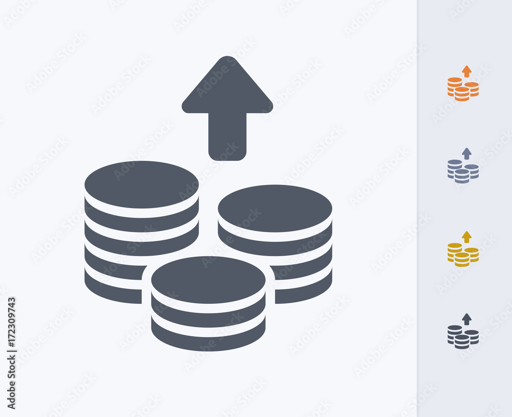 Growing Coin Stacks - Carbon Icons. A professional, pixel-aligned icon designed on a 32 x 32 pixel grid and redesigned on a 16 x 16 pixel grid for very small sizes. Growing Coin Stacks - Carbon Icons. A professional, pixel-aligned icon designed on a 32 x 32 pixel grid and redesigned on a 16 x 16 pixel grid for very small sizes.